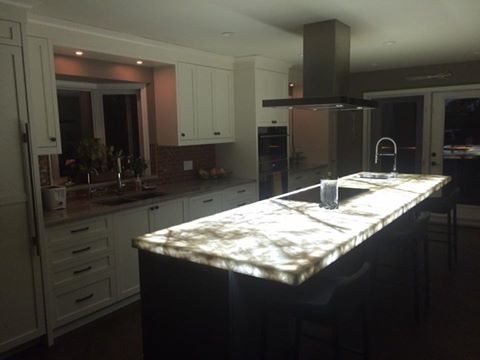 How To Install Led Panels Under Onyx Corian Stone